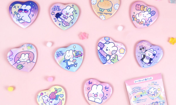 Lovely MongMong　シークレットハート缶バッジ