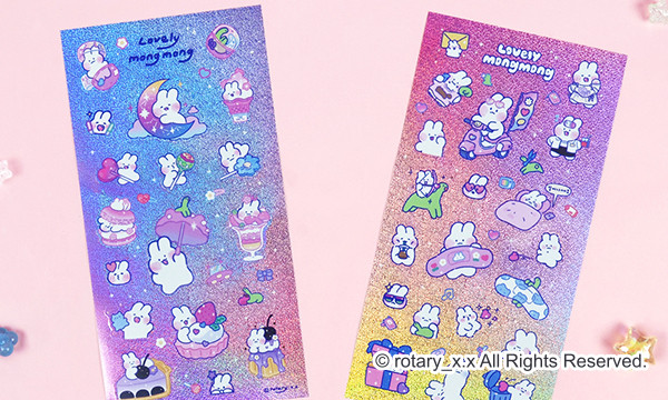Lovely MongMong　ホログラムシール